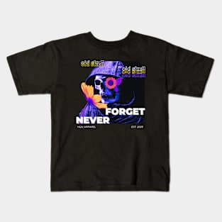 Old Skull Never Forget Kids T-Shirt